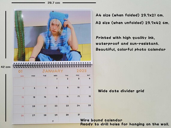 Felix Stray Kids Calendar 2025 / Felix Calendar 2025 / Stray
