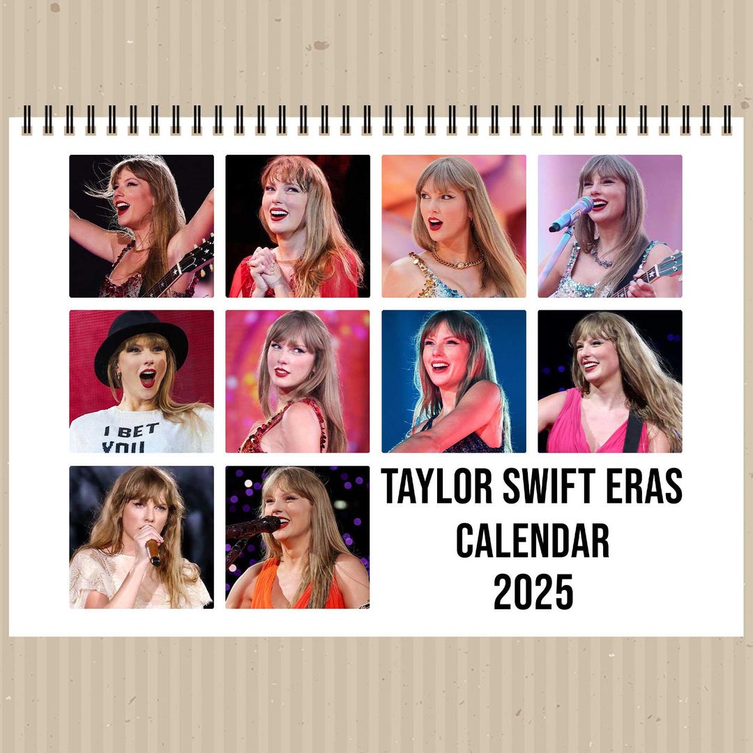 Taylor Swift Eras Tour Calendar 2025 / Taylor Swift Wall Calendar 2025
