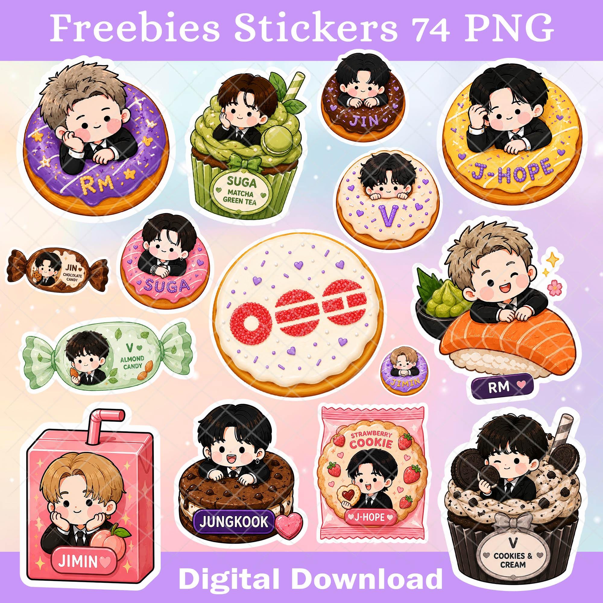 Printable bts stickers - Etsy 日本