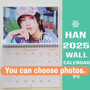 Han Stray Kids Kalender 2025 / Han Kalender 2025 / Stray Kids Kalender 2025 Han Wandkalender 2025 Du kannst 13 Foto zur Auswahl haben