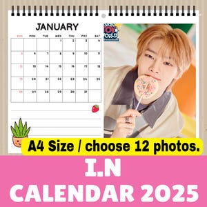 I.N Stray Kids Kpop Calendar 2025 - A4 Wall Calendar