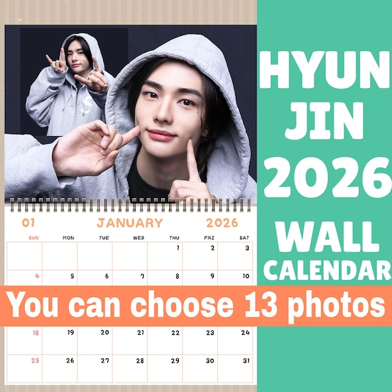 Hyunjin Stray Kids Calendar 2026 / Hyunjin Calendar 2026 / Stray
