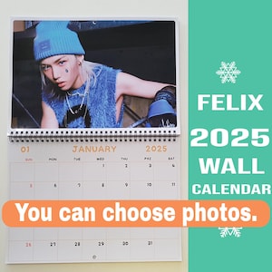 Felix Stray Kinderkalender 2025 / Felix Kalender 2025 / Stray Kids Kalender 2025 Felix Wandkalender 2025 Du kannst 13 Fotos auswählen