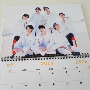 BTS Wall Calendar 2025: Kpop Idol Merch Gift