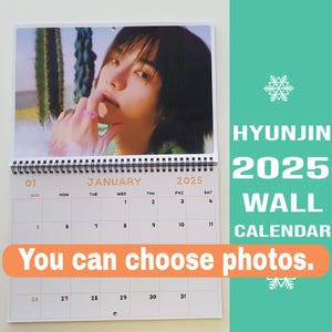 Hyunjin Streukinder Kalender 2025 / Hyunjin Kalender 2025 / Streukinder Kalender 2025 Hyunjin Wandkalender 2025 Du kannst 13 Fotos aussuchen