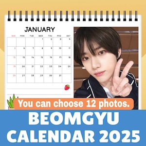 Beomgyu TXT Desk Calendar 2025 size6*8inches Christmas Gift, Beomgyu TXT Bias, Beomgyu New Year gift, Tomorrow x Together