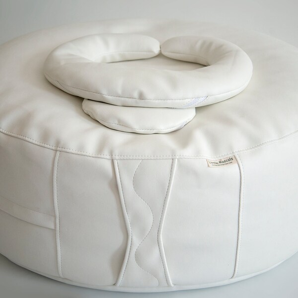 CLOSEOUT SALE - Little Rascals Bean Bag Ottoman with Crescent Positioning Pillow and 8" Circle Pillow  Photo Prop Newborn Photography