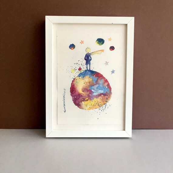Girl Nursery Decor The Little Prince Painting Original Etsy