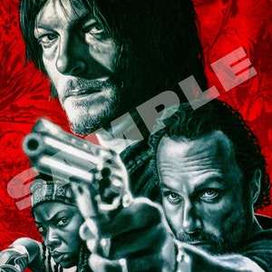 Wir sind zu Fuß toten - Fan-Kunst - Norman Reedus Original Kunstwerk Download-Datei