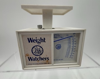 Vintage Weight Watchers Food Scale White Analog 1lb 450g Capacity Diet Scale