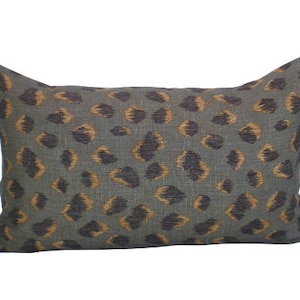 Pillow cover, Feline Taupe/Raisin, lumbar, animal print, Orange Olive Studio pillow