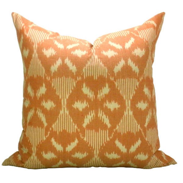 Orange Ikat Etsy