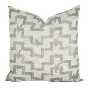 Pillow cover, Tulum Khaki, lumbar, tribal, Orange Olive pillow cover