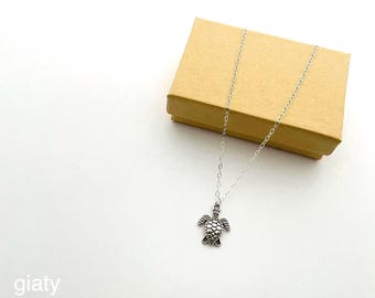 Turtle Charm Necklace, Dainty Charm Necklace, Charm Necklace, Gift Necklace, Best Friend Necklace, Turtle Necklace