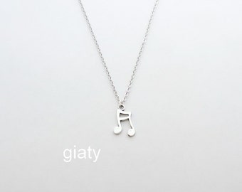 35% Off Mother’s Day Sale Music Note Charm Necklace, Charm Necklace, Dainty Necklace, Simple Necklace, Small Necklace Mother’s Day Gift