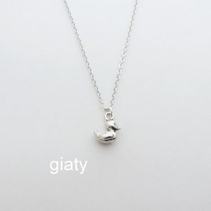 50% OFF Sale Small Duck Charm Necklace, Dainty Necklace, Duck Necklace, Duck Charm Necklace, Duck Necklace, Bridesmaid Necklace