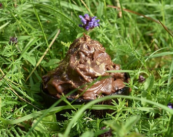 Galleta Kush / Aceite de coco, cáñamo y cacao / Bronceador brillante para la piel / Hecho a mano / Natural