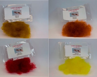 Polyester dubbing for fly tying