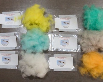Acrylic dubbing for fly tying