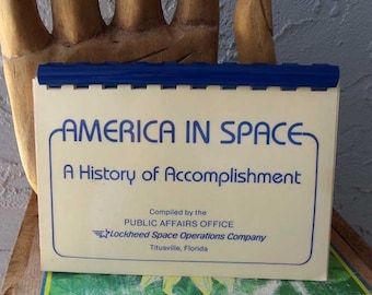 America In Space A History of Accomplishments by Lockheed Space Operations Company, Space Shuttle book, NASA Space Shuttle booklet