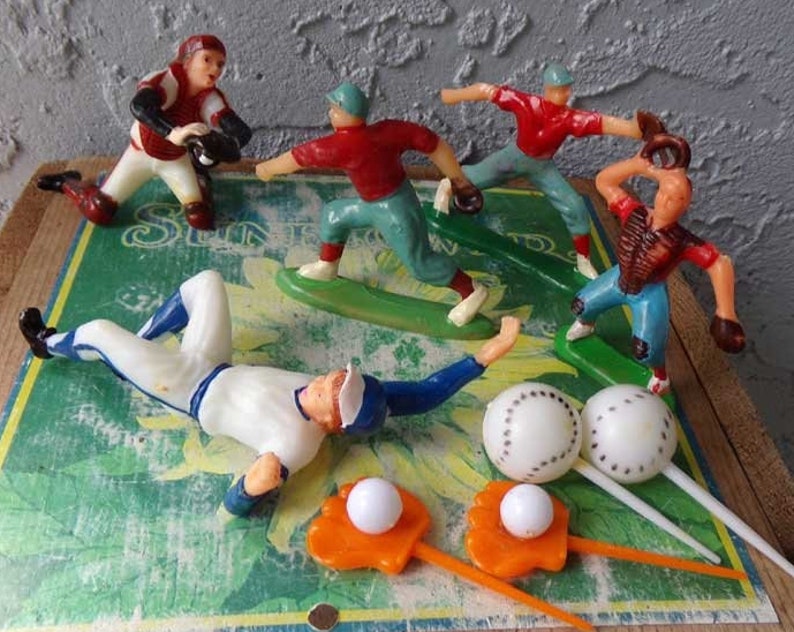 Baseball cake toppers baseball cupcake toppers baseball theme cake decorations