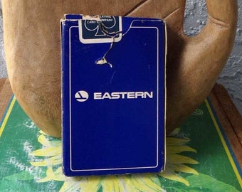 Eastern Airlines playing cards, vintage airline playing cards, Eastern Airlines, vintage deck of cards