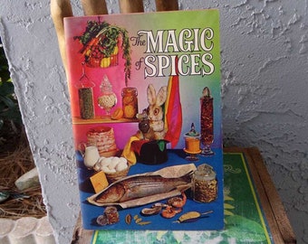 The Magic of Spices cookbook 1964, Spice cookbook, vintage spice cookbook