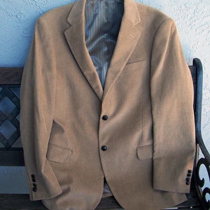 Men's Dockers Corduroy Suit Jacket, Dockers Corduroy blazer, Men's tan jacket blazer, size 40R image 7