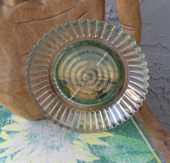 Washington D.C. trinket dish. US Capitol trinket dish, vintage trinket dish, Washington D.C. souvenir, ashtray