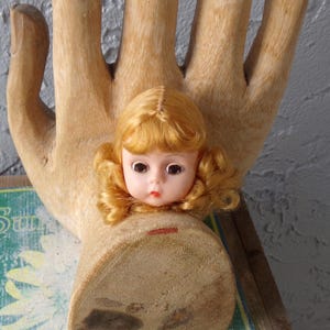 Sleeping eye doll head, doll head, vintage sleeping eye doll, vintage doll head