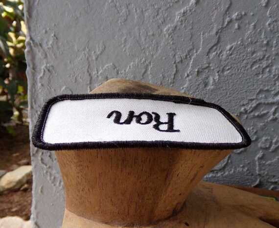 Ron name patch, Ron, embroidered patch, work shir… - image 9