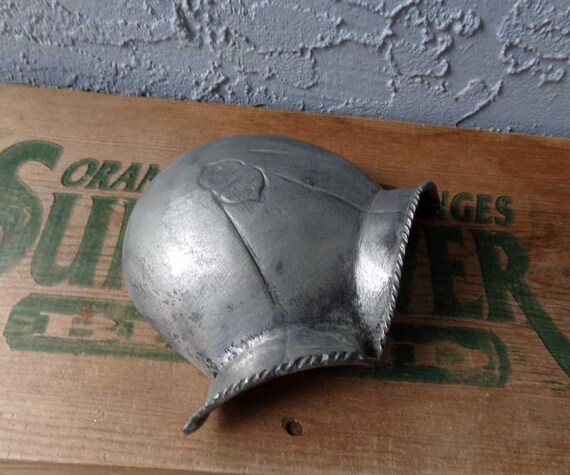 Medieval helmet, Medieval pewter helmet, Middle ages decor, medieval helmet reproduction View 3