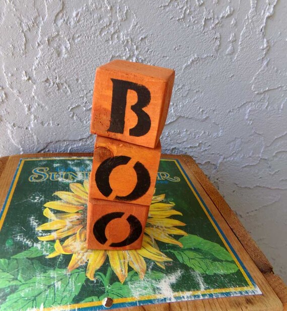vintage letter blocks