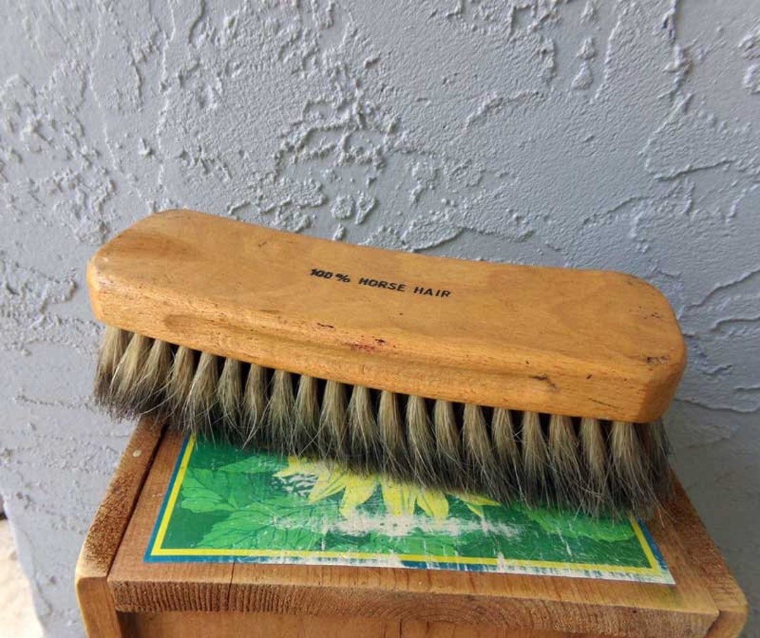 Wooden Horse Hair Shoe Brush, Wooden Shoe Brush, Shoe Cleaner Brush