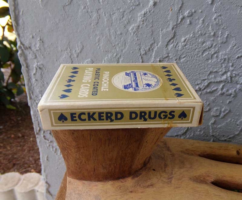 Vintage Pinochle playing cards, Eckerd Drugstore Standard playing cards, Pinochle cards image 6