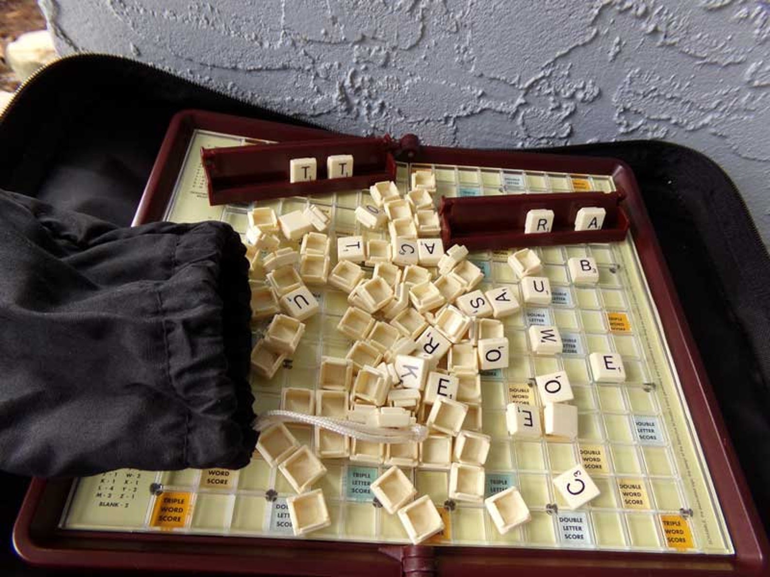 Travel Scrabble Game Scrabble Game With Case Vintage Travel Etsy