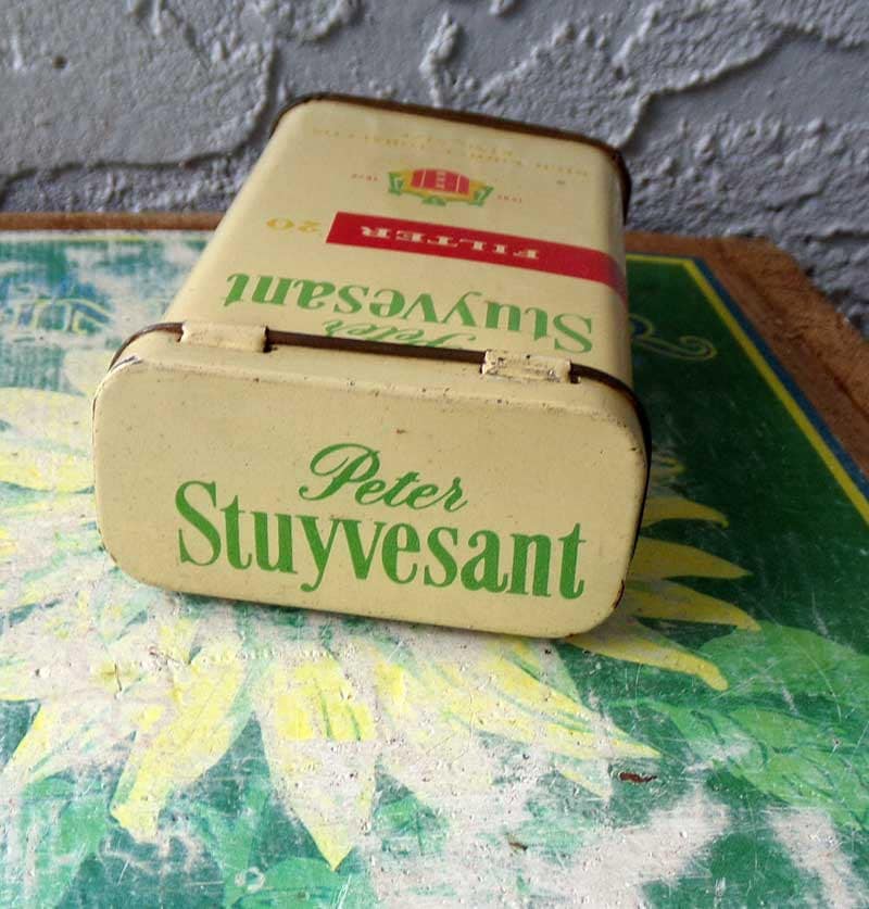 how much is a packet of peter stuyvesant cigarettes EMPTY 20 King Size F Peter Stuyvesant Cigarette Can. Stuyvesant