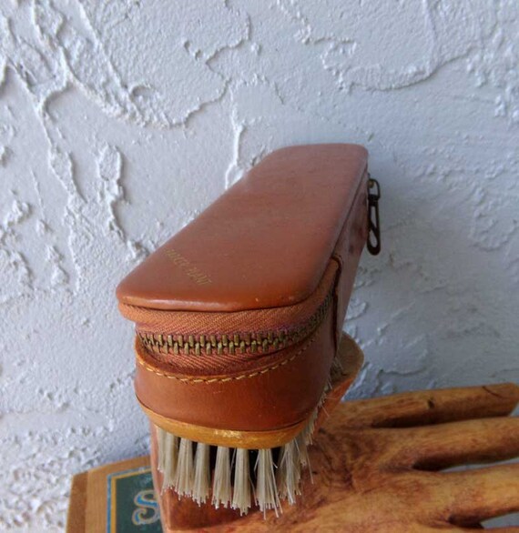 Car valet brush, vintage clothes brush with case,… - image 10