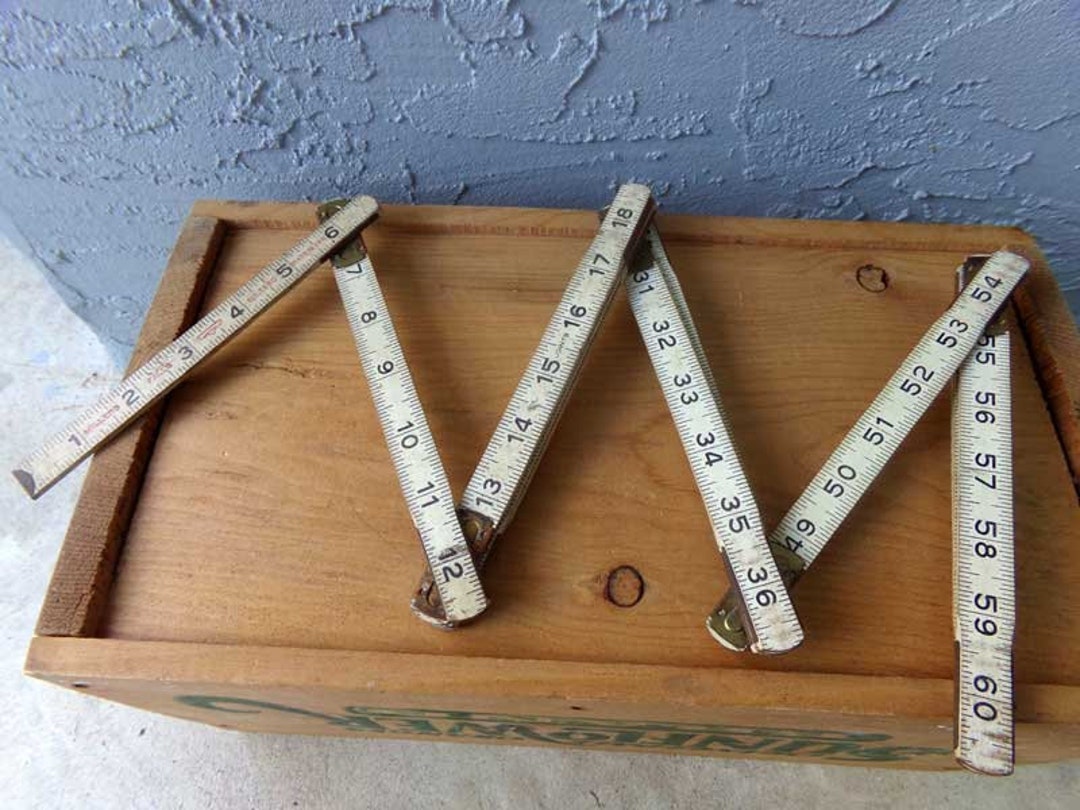 Folding Ruler, Vintage Folding Ruler, Millers Falls Folding Ruler ...