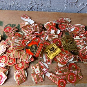 Cigar rings, old cigar rings, paper cigar rings, set of