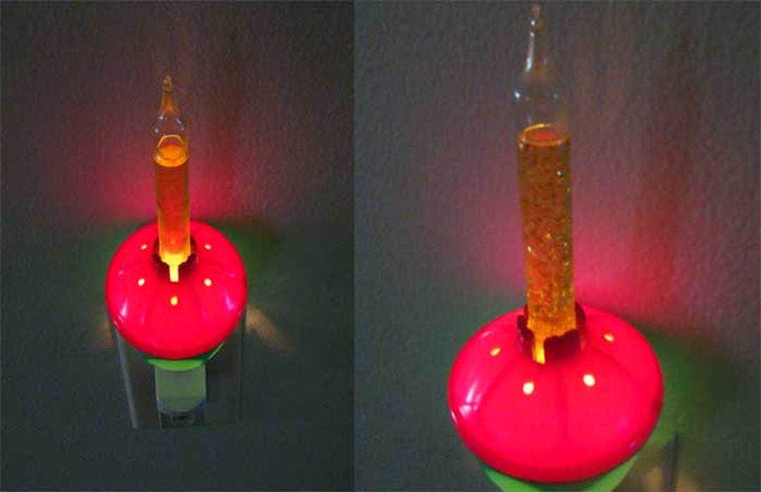 Bubble Candle Christmas Light, Bubble Candle Night Light, Vintage