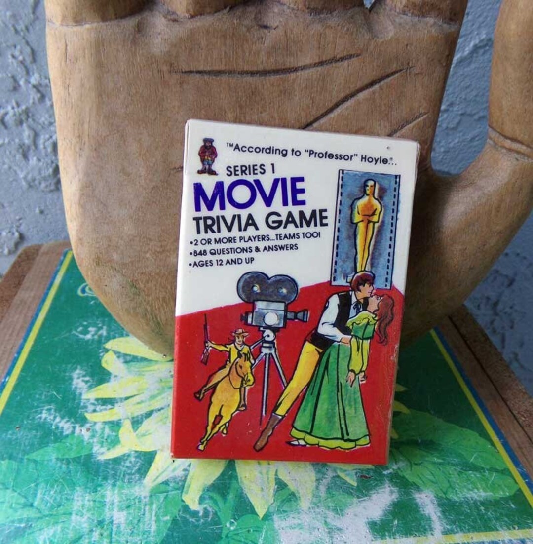 Movie Trivia Game Hoyle Pocket Trivia Card Game Movies Etsy