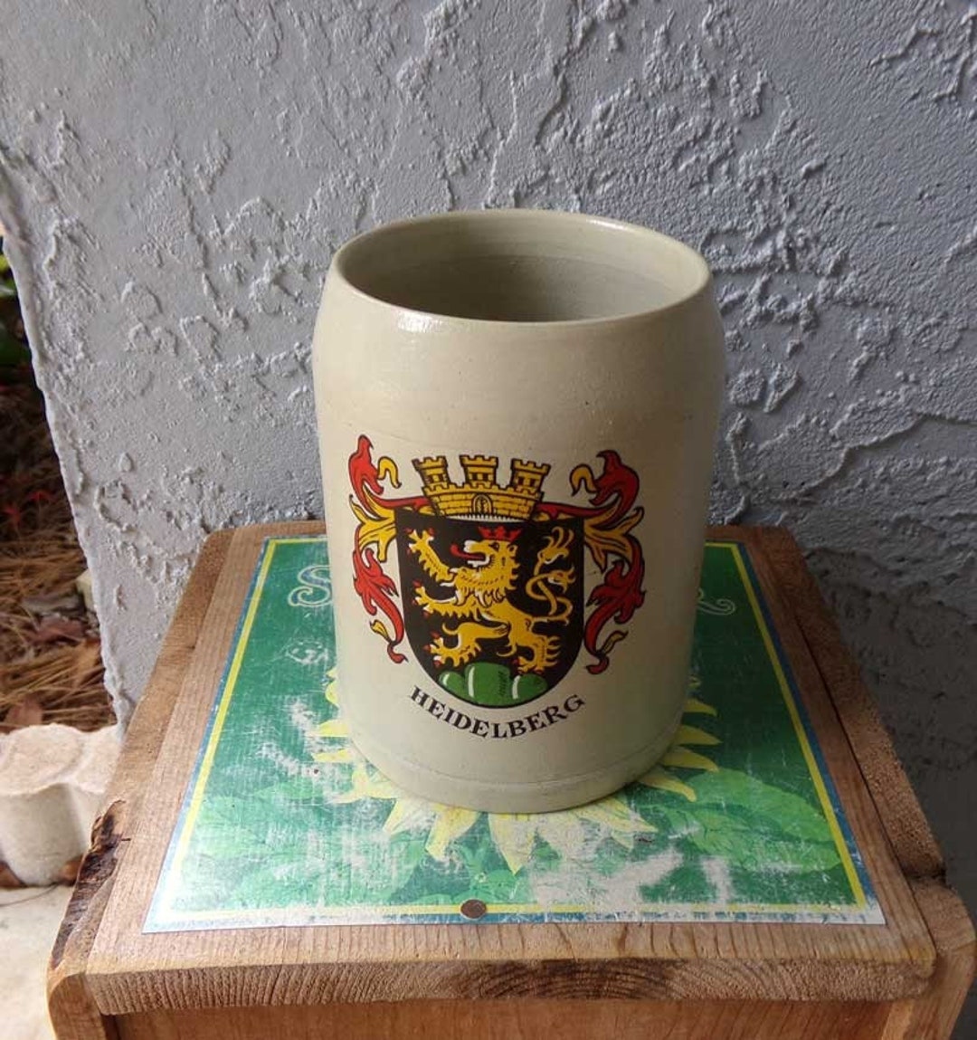 Heidelberg Beer Mug, Willie Geck Beer Stein, Vintage German Beer Mug