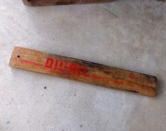 Vintage wooden advertising level, old wooden level, advertising level tool, vintage level, vintage level tool, 12 inch level