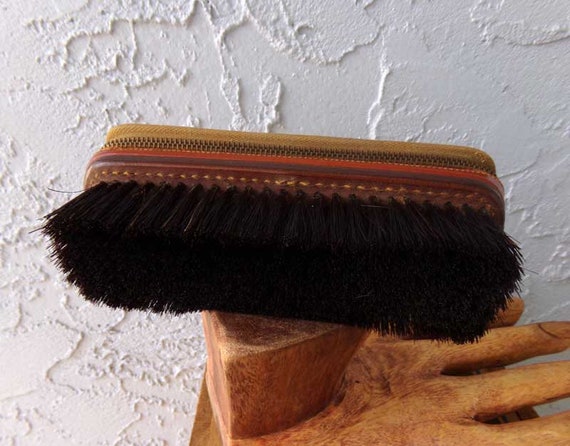 Car valet brush, vintage clothes brush with case,… - image 10