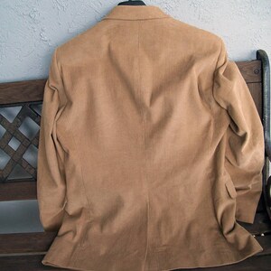 Men's Dockers Corduroy Suit Jacket, Dockers Corduroy blazer, Men's tan jacket blazer, size 40R image 8