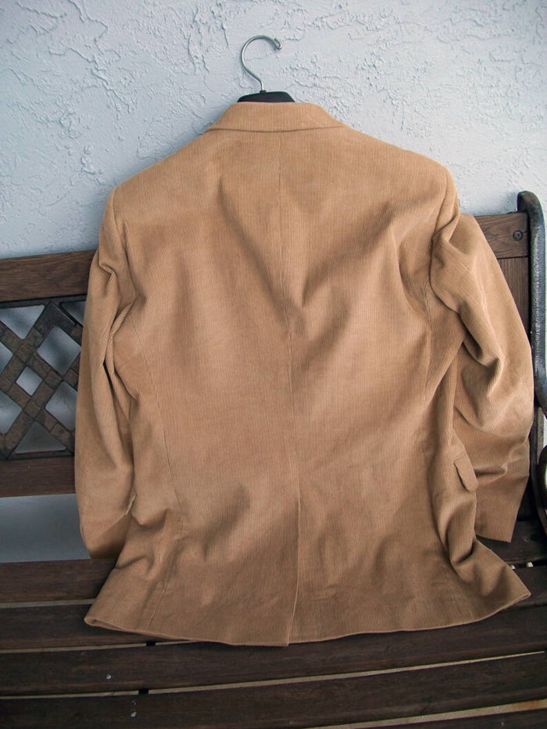 Men's Dockers Corduroy Suit Jacket, Dockers Corduroy blazer, Men's tan jacket blazer, size 40R image 8