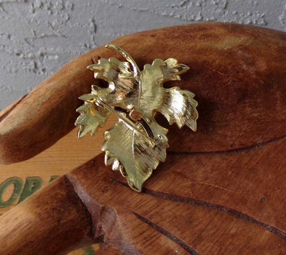 Fall leaf brooch, leaf brooch, fall leaf pin, fal… - image 8