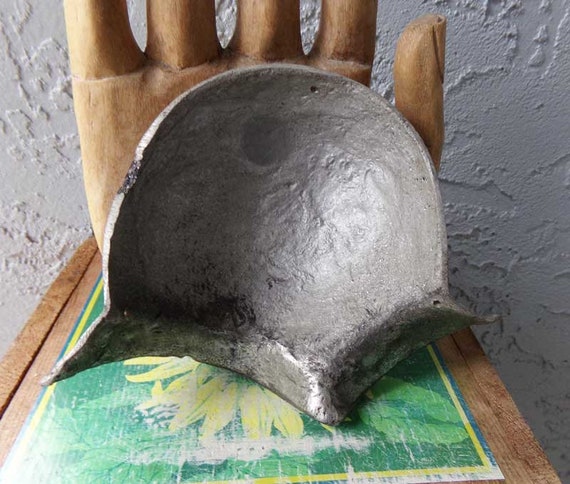 Medieval helmet, Medieval pewter helmet, Middle ages decor, medieval helmet reproduction View 2