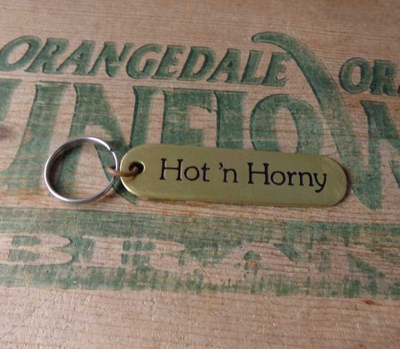 Hot and Horny brass keychain, hot and horny, bras… - image 9